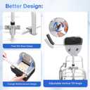 1 pcs Walker Platform Attachment with Adjustable Padded Cuff - Walker Platform Accessory to Preventing The Bracket from Sliding Down - U-Shaped Clamp Design Compatible with Most Walkers on The Market