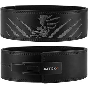 Jaffick Lever Lifting Belt – Power 10mm Extreme Heavy Duty Genuine Leather Lower Back Support for Squats, Bench Press, Deadlifts Bodybuilding Weightlifting Powerlifting for Men & Women