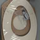 Bemis 1500EC 146 Almond Elongated Molded Wood Toilet Seat with Easy-Clean & Change Hinge