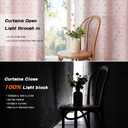 MYSKY HOME Pink Blackout Curtains for Girls Bedroom 84 Inches Long Total Light Blocking Blush Nursery Curtain 2 Panels Room Darkening Grommet Window Drapes with Pom Pom Sheer for Living Room 52W x 84L