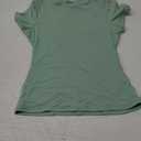 SUUKSESS Women Double Lined Fitted Basic Tee Crew Neck Short Sleeve Y2K Crop Top (Small, Aqua)