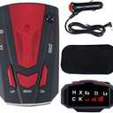 Car Radar Detector, Laser Radar Detectors, 360 GPS Speed Police Safe 16 Band Voice Alert,1080P HD Auto Focus Webcam with Microphone (RED)