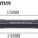 Bicycle Front Fork Thru Axle 100 * 15mm/110 * 15mm MTB Boost Front HubFork Thru Axle fit for Rock Shox Fork