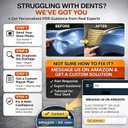 Dent Puller Kit for Car, Paintless Dent Removal Kit with Lightweight Dent Lifter, 2-in-1 T-bar Puller, Rubber Hammer Kit & Versatile Suction Cups for Auto Body Dent Repair Hail Damge or Door Dings