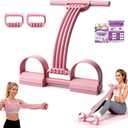 Foot Pedal Resistance Bands with Handles, 6-Tube Multifunction Exercise Bands, Durable Home Gym Fitness Equipment for Women & Men