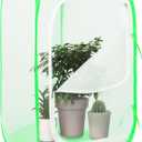 Mesh Plant Tent Enclosure, Pop-Up Cage Plant Cover, Outdoor Garden Protection Guard for Pests, Bird, Pest (35 x 35 x 59 Inches)