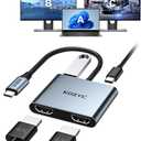 Amazon.com: USB C to Dual HDMI Adapter 4K@30Hz, KOZYC USB C Hub Multiport Adapter with 2xHDMI, USB 3.0, 100W PD, Support USB C to HDMI Splitter Extended Display for MacBook Pro (MST is not Supported on MacOS) : Electronics