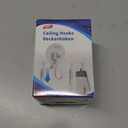 TAILI Adhesive Ceiling Hooks for Hanging Plants, Heavy Duty No-Drill Removable Sticky Wall Hooks Hanging Christmas Lights Garland Coat for Door Kitchen, Renter Friendly - 4 Pack White