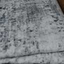 5x7 Area Rug Living Room Rug: Washable Modern Abstract Soft Thin Rug Indoor Floor No Slip Stain Resistant Carpet for Bedroom Dining Room Farmhouse Nursery Home Office - Grey