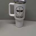 34HD War Dragon Rider 40oz Tumbler with Handle and Straw, Violence Nowhere Find You Insulated Travel Mug, Bookish Items to Men & Women - Birthday Gifts for Book Lovers and Readers (Fantasy Book 1)