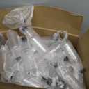 Zubebe 100 Pcs Hot Sauce Bottles Small Plastic Clear Woozy Bottles Empty with Leak Proof Black Screw Cap Mini Wine Liquor jars for Kitchen Sauce Salad Dressing Syrup Juice Whiskey (5 oz)