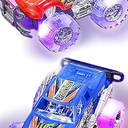 Light-Up Monster Truck Toys (2-Pack)  Push-&-Go Cars with Glowing Wheels  Birthday Gift for Toddlers, Boys & Girls Ages 3+  Durable Friction-Powered Trucks  Batteries Included