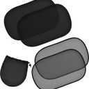 EcoNour Car Window Shades for Baby (4 Pack) | Protects Baby from Window Sun & Heat | Sun Shade Side Windows for Kids | Automotive Sun Protection from UV | Child Safety Accessories | Medium - 20"x12"