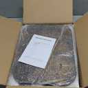 Kitstorack Upgraded TV Tray Table with Panel Lock, 90 Flip-Over Design & Adjustable Height, Sofa Arm Side Table for Eating, Laptop, Couch, Bed, or Small Spaces, Brown