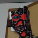 PHOEPET No Pull Dog Harness Medium Reflective Front Clip Vest with Handle,Adjustable 2 Metal Rings 3 Buckles[Easy to Put on & Take Off](M, Red)