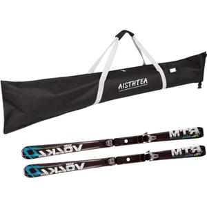 Ski Bag Snowboard Bag Ski Bag 1680D Waterproof and wear-resistant Polyester Adjustable Length Ski Sleeve Double Ski Boot BagTravel Bag For Unisex Skis Storage Fits Skis up to 180CM, Black