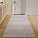 Entryway Mat 3x6 Ft Non-Slip Kitchen Floor Mats for House Modern Abstract Soft Rugs for Indoor Entry, Low Pile Waterproof Boho Large Bedroom Laundry Room Bathroom (Beige/Purple (Rug-like))