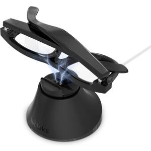 Charging Station Compatible with Ray-Ban Meta Wayfarer/Gen 2 and Skyler/Gen 2, Magnetic Charger Dock Stand with Fast Charging & LED Indicator for Smart Glasses & Glasses Case (Black)