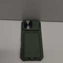 SSLOTSCASE for iPhone 17 Pro Max Case with Card Holder & Camera Cover Stand & Slide Lens Cover & Wallet, Men Women Sturdy Stylish Multifunctional Phone Case Cover for iPhone 17 Pro Max 6.9'', Green