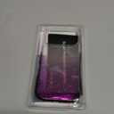 Choiche Compatible for iPhone 17 Pro Case, Women Cute Clear Glitter Bling Sparkly Case, [3 x Diamond Camera Lens Protectors] [2 x Tempered Glass Screen Protectors] 6.3-inch (Glitter Clear/Purple)