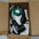 1.5 ft 10AWG 4 Prong to 3 Prong Dryer Adapter, 4 to 3 Prong Dryer Plug Adapter, NEMA 10-30P to 14-30R with Green Ground Wire, 30A 250V 7500W, Heavy Duty STW for Old Dryers, ETL Listed, Black