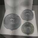 Crackle Globe LED Lamp Battery Operated , Lighted Glass Orb for Festival Christmas Decoration, Gold Mercury Glass Ball Light for Living Room Indoor (No Timer)