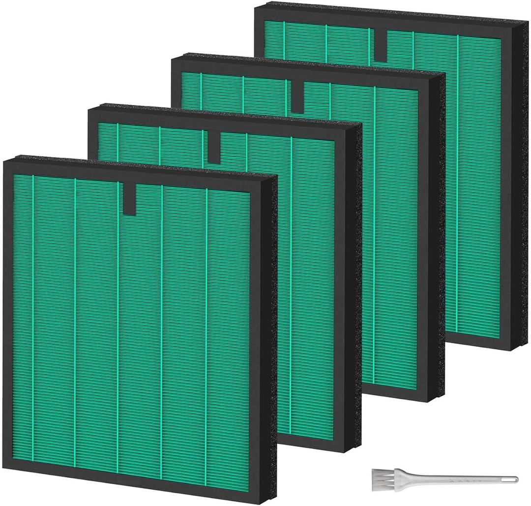 4 Pack HY4866 Air Purifier Replacement Filter Compatible with MORENTO HY4866 WESTHEY HY4866 Air Purifier and YIOU M1 Air Cleaner Pet Dander Version HY4866 Replacement Filter Green