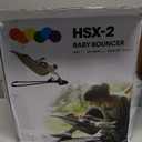 Bouncer Seat for Babies 0-12 Months, Baby Bouncer forBreathable and Comfortable Cushion, Three HeightAdjustments, Baby Rocker Portable Folding andDetachable, Ergonomic Baby Seat