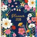 Planner 2026-2027 - 2026 Planner Weekly and Monthly from Jan. 2026 - Dec. 2026, Calendar 2026 Planners 8.5 x 11, 12 Monthly Calendar with Colorful Tabs, Inner Pocket and Floral Cover