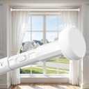 Tension Curtain Rod No Drilling, Heavy Duty 39-173 Inch, White