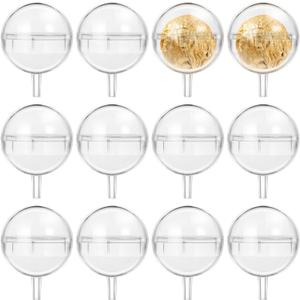 Musaner 100Pcs Acrylic Chocolate Holder Candy Packaging Balls DIY Bouquet Accessories
