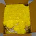 Marigold Garland for Decoration 5 Pcs of 5 feet Long Strands Artificial Marigold Flowers with Bell, Indian Dcor for Pooja/Diwali/Wedding/Christmas (Yellow)