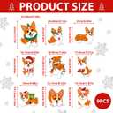 Christmas Corgi Tree Topper 9Pcs Ornament Tree Decorations for Xmas Tree Top Decoration Indoor Outdoor Home Decor Holiday Party