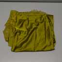 SOLY HUX Women's Satin Lace Maxi Skirt Low Rise Fishtail Bodycon Going Out Party Long Skirts (Large, Mustard Yellow)