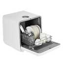 Countertop Dishwasher, Mini Dishwasher with Faucet & Manual Water Tank(5L) Modes Water Inlet, Compact with More Space Inside,6 Programs Ideal for RV & Apartments, No Hookup Needed