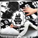 Halloween Castle Bathroom Rug Flocking Door Bath Mat for Kids Shower Bat Mat Decoration Non Slip Washable Bath Rug for Bathroom Shower