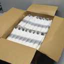 realluck 350 PCS White and Silver Plastic Dinnerware Set for 50 Guests, 100 Disposable Plates for Party, 50 Pre Rolled Napkins with Silver Silverware, 50 Cups