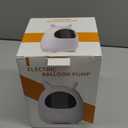 Balloon Pump Electric, SPLAKS Balloons Inflator Air Pump Portable Balloon Blower for Garland Arch, Party Decoration (White)