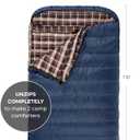 Teton Mammoth Queen Size Double Sleeping Bag- A Warm Bag The Whole Family can Enjoy Great for Camping, Hunting and Base Camp. Compression Sack Included