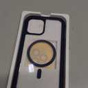 Miracase Magnetic for iPhone 12 Pro Max Case [Compatible with MagSafe] Full-Body Phone case with Built-in Glass Screen Protector& Camera Protector, Military Drop Proof 12 Pro Max Cover, Blue