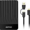 YOTUO Portable External Hard Drive Storage Expansion Mobile HDD USB 3.0 for PC, Mac, Desktop, Laptop, PS4, PS5, Xbox One X/S, Xbox 360, Xbox Series X/S, Office & Game (Black, 750GB)