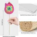 Y2K & 2000s Party Decorations Photo Booth Props Kit, Pink & Purple, Cardboard & Bamboo, 16 Themed Props, Y2K & 2000s Birthday Party Favors & Supplies