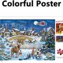 Christmas Puzzles 500 Piece, Christmas Night in Winter 500 Piece Puzzles, Jigsaw Puzzle for Adults Challenging Perfect for Holiday 27x 20inch