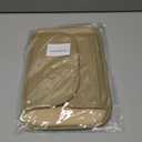 frani Car Center Console Cover,Leather Car Armrest Cover with 2 Storage Bags,Universal Car Arm Rest Cover,Car Interior Accessories Protector for Most Vehicle Beige