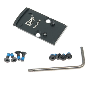 DPP Titanium Mount/Adapter Plate Compatible with RMR Cut Slide Without Thread Post and Holosun 407K/507K/EPS Carry/EPS/RomeoZero ——RM-H07K