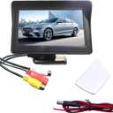 ZIMISI 4.3 Inch TFT LCD Car Color Parking Aid System Monitor Display, DC 12V Car Rearview Reverse Screen, Automotive LED Backup Camera Monitor for Truck, Pickup, SUV