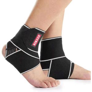Candy Li Ankle Brace for Sprained Ankle, Ankle Support for Women & Men, Adjustable Compression Wrap Breathable Nylon Super Elastic & Comfortable for Sports Grey(1 Pair)