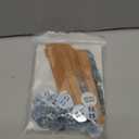 150Pcs Wood Wick Clip Holder Base for Candle Making - Universal Wooden Clips and Metal Holders (Wicks Not Included)