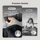 Bedsure Queen Comforter Set - 7 Pieces Reversible Black Bedding, Queen Size Bed Set for All Seasons, Bed in a Bag with Down Alternative Comforter, Sheets, Pillowcases & Shams