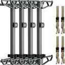 Climbing Sticks, Lightweight Aluminum Hunting Climbing Steps, Non-Slip Tree Climbing Sticks for Hunting, Collapsible Climbing Ladder for Hunting Tree Stands with Climbing Straps